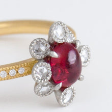 Load image into Gallery viewer, Spread ruby diamond ring
