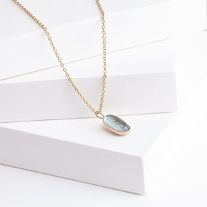 Octavia aquamarine necklace
