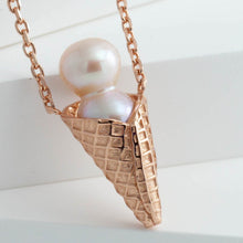 Load image into Gallery viewer, Large two scoops ice cream necklace
