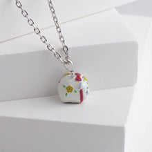 Load image into Gallery viewer, White baby piggy bank necklace
