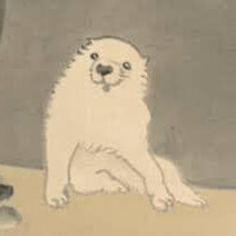 montomi - Sitting White Dog