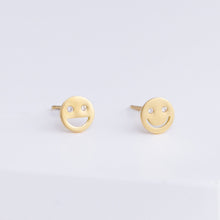 Load image into Gallery viewer, Diamond smile studs

