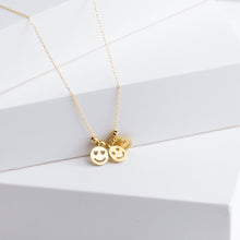 Load image into Gallery viewer, Three smiley necklace

