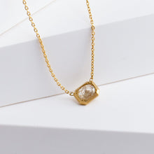 Load image into Gallery viewer, One-of-a-kind oval diamond octagon necklace
