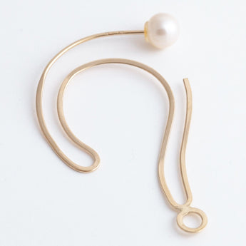 Symbol question hoop earring