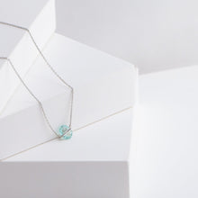 Load image into Gallery viewer, Band one-of-a-kind platinum paraiba tourmaline necklace
