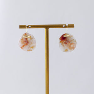 Mori one-of-a-kind large agate earrings