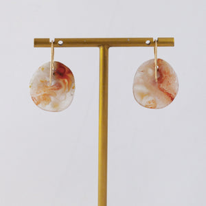 Mori one-of-a-kind large agate earrings
