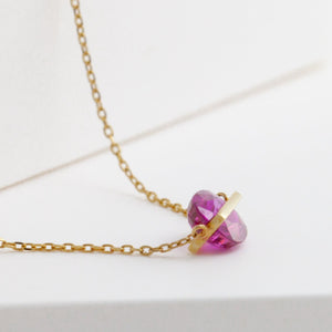 Band one-of-a-kind ruby necklace