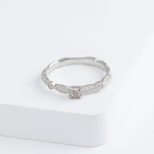 Load image into Gallery viewer, Bloom platinum ring with one-of-a-kind brown diamond
