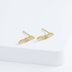 Bloom olive diamond stud