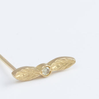 Bloom olive diamond stud