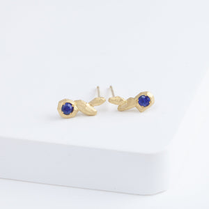 Whisper blue sapphire stud