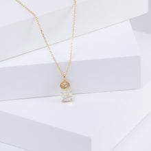 Load image into Gallery viewer, Leaf one-of-a-kind moonstone necklace
