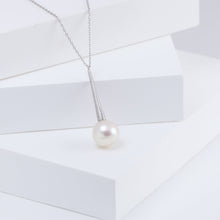 Load image into Gallery viewer, Raindrop one-of-a-kind pearl platinum necklace
