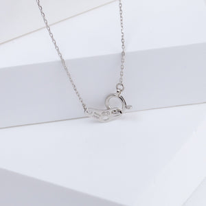 Raindrop one-of-a-kind pearl platinum necklace