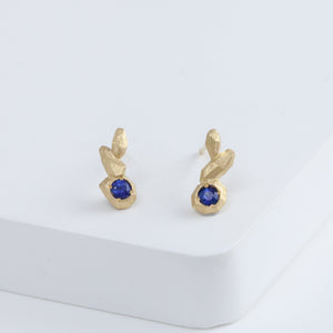 Whisper blue sapphire stud