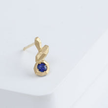 Load image into Gallery viewer, Whisper blue sapphire stud
