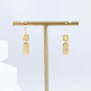 One-of-a-kind tourmaline and boulder opal earrings