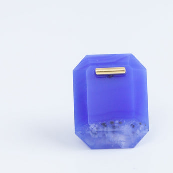 EDITIONS blue agate earrings