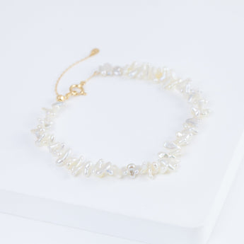 Sazare spiky akoya pearl bracelet (#1006)