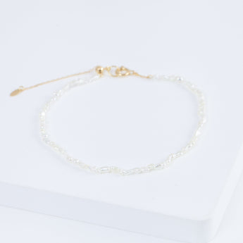 Sazare small white akoya pearl bracelet (#6065)