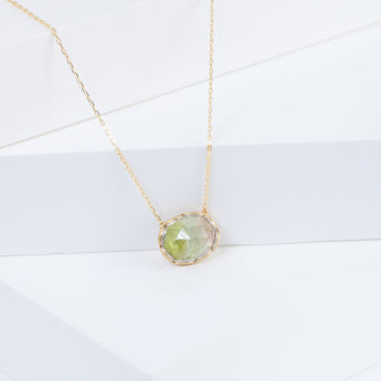 Ripple watermelon tourmaline necklace