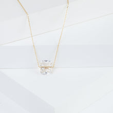 Load image into Gallery viewer, Band one-of-a-kind goshenite necklace
