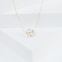 Load image into Gallery viewer, Band one-of-a-kind goshenite necklace
