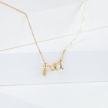 Load image into Gallery viewer, Sazare small white akoya pearl necklace (#6065)
