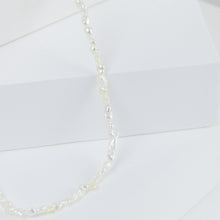 Load image into Gallery viewer, Sazare small white akoya pearl necklace (#6065)
