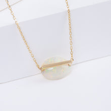 Load image into Gallery viewer, Band one-of-a-kind Australian opal necklace
