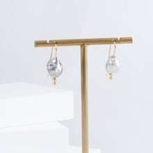 Load image into Gallery viewer, UVA Keshi pearl drop earrings
