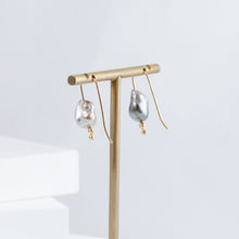 Load image into Gallery viewer, UVA Keshi pearl drop earrings
