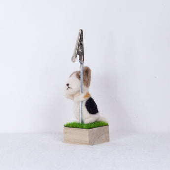 Fluffy - Wire Fox Terrier memo stand