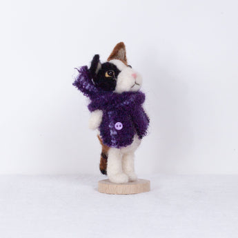 Fluffy - small calico cat doll