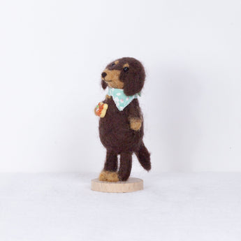 Fluffy - small Dachshund doll