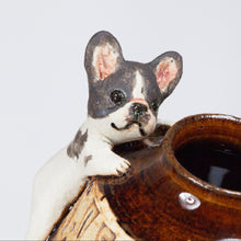 Load image into Gallery viewer, Yukurite - Ceramic small vase with frenchie
