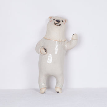 Yukurite - Ceramic wall decoration polar bear