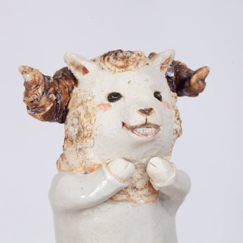 Yukurite - Ceramic wall decoration sheep B
