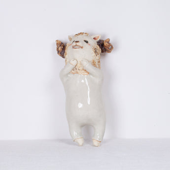 Yukurite - Ceramic wall decoration sheep B