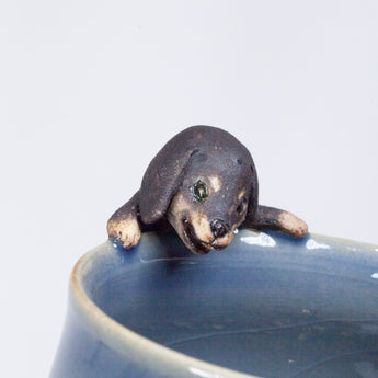 Yukurite - Ceramic wine cup with dachshund