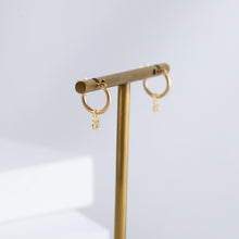 Load image into Gallery viewer, Panda hoop earrings
