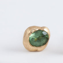 Load image into Gallery viewer, Nugget green tourmaline studs
