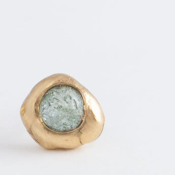 Petite Yui green tourmaline studs
