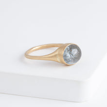 Load image into Gallery viewer, Gravity OOAK Moss Aquamarine ring
