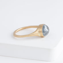 Load image into Gallery viewer, Gravity OOAK Moss Aquamarine ring
