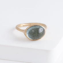 Load image into Gallery viewer, Gravity OOAK Moss Aquamarine ring B
