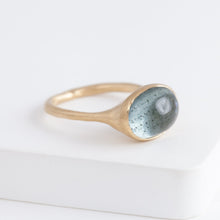 Load image into Gallery viewer, Gravity OOAK Moss Aquamarine ring B
