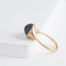 Load image into Gallery viewer, Gravity OOAK Moss Aquamarine ring B
